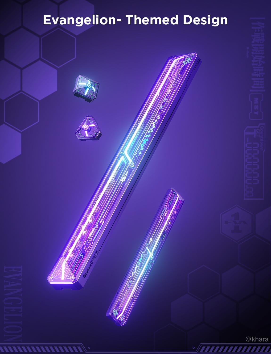 Evangelion Gaming Wall Light with RGBIC Effects, Matter Support & Voice Control