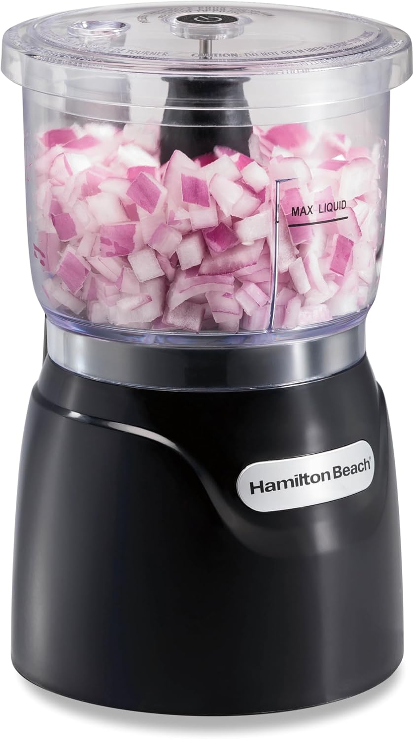 3-Cup Electric Vegetable Chopper & Mini Food Processor, 350W for Dicing, Mincing & Puree