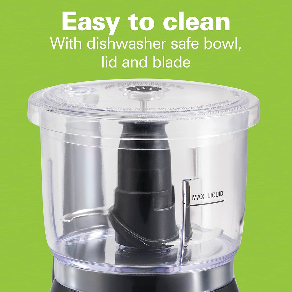 3-Cup Electric Vegetable Chopper & Mini Food Processor, 350W for Dicing, Mincing & Puree