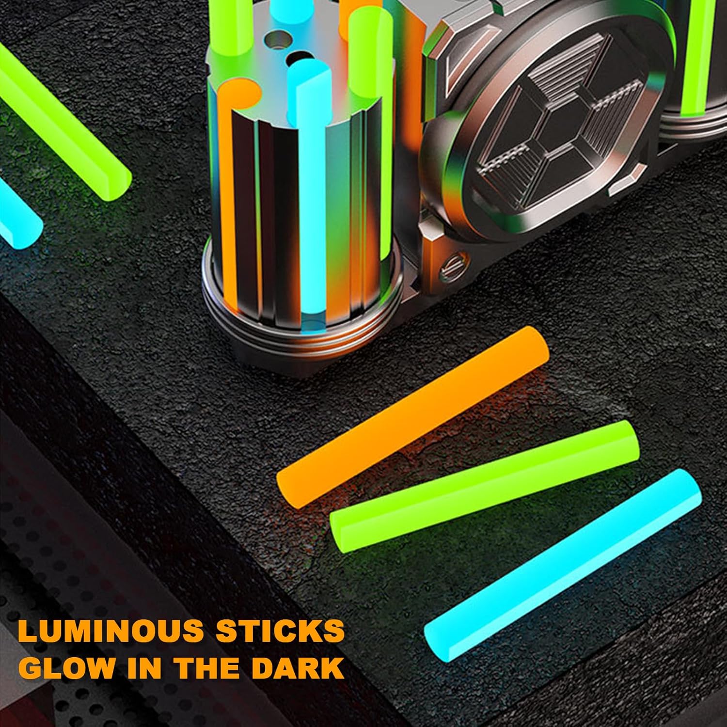 Glow in The Dark Metal Tank Fidget Spinner, EDC Desk Toy for Focus & Stress Relief