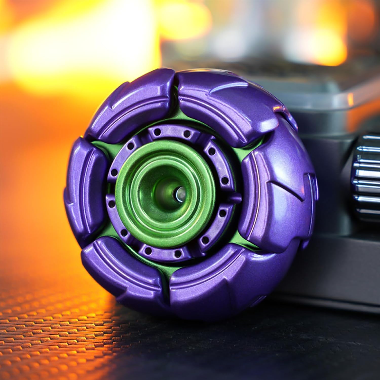 Pillbug Fidget Spinner with Open Armor Design, Metal EDC Stress Relief Toy for Adults