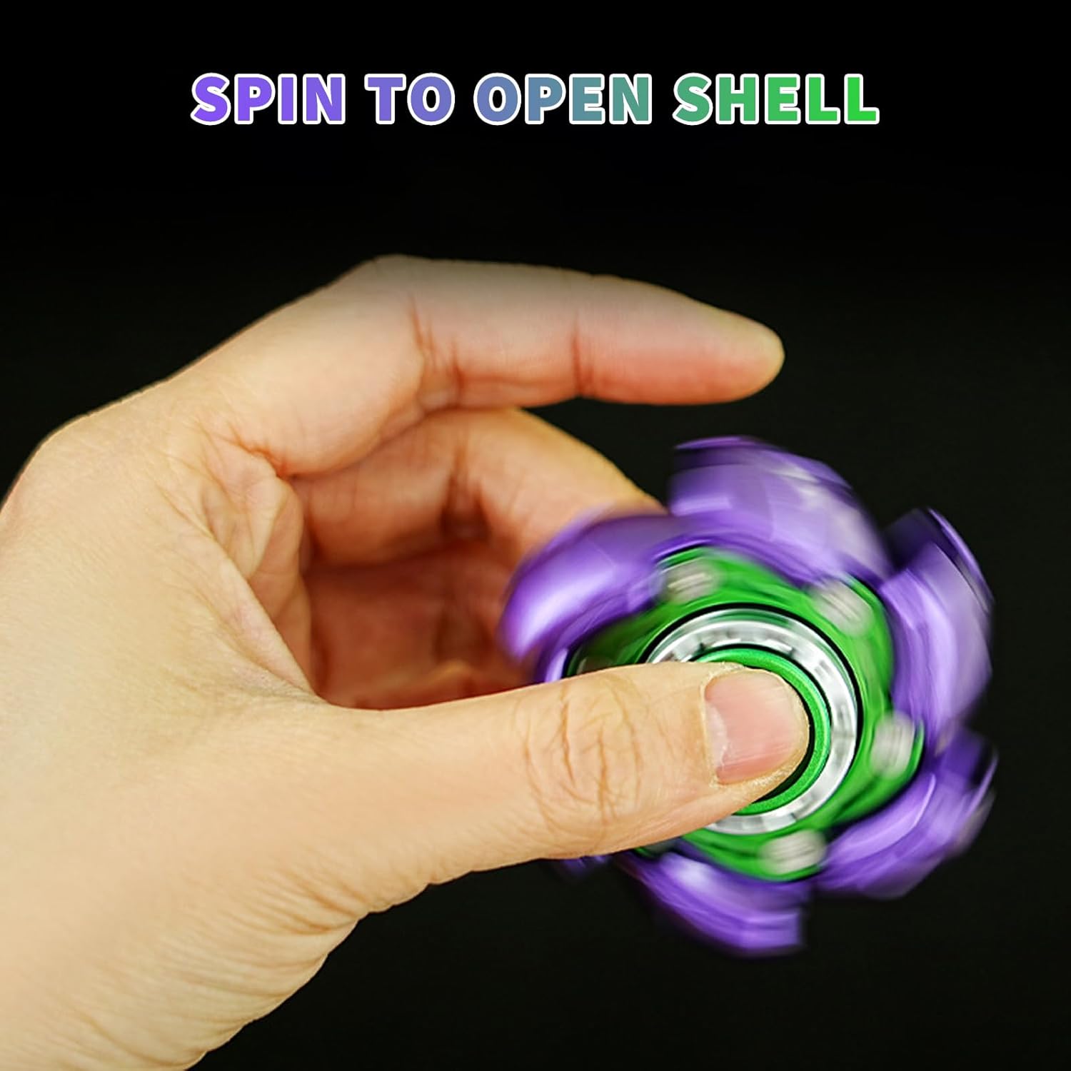 Pillbug Fidget Spinner with Open Armor Design, Metal EDC Stress Relief Toy for Adults