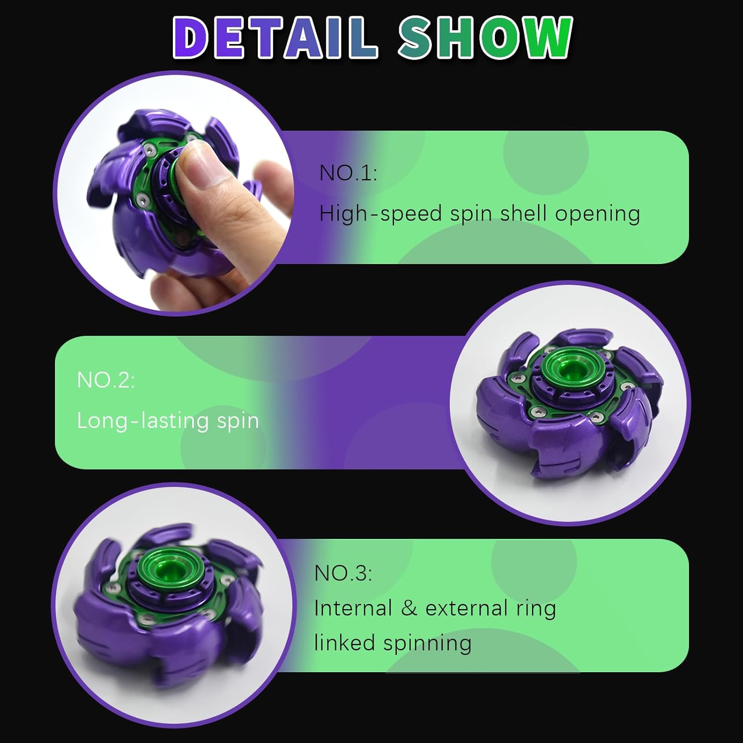Pillbug Fidget Spinner with Open Armor Design, Metal EDC Stress Relief Toy for Adults