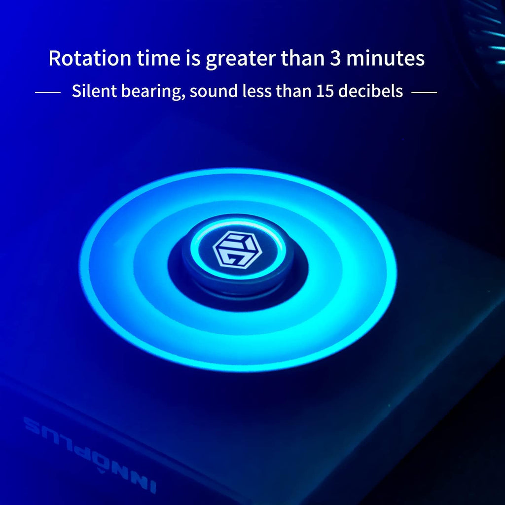 Metal Fidget Spinner with Luminous Light - Stress Relief Toy for Adults & Kids