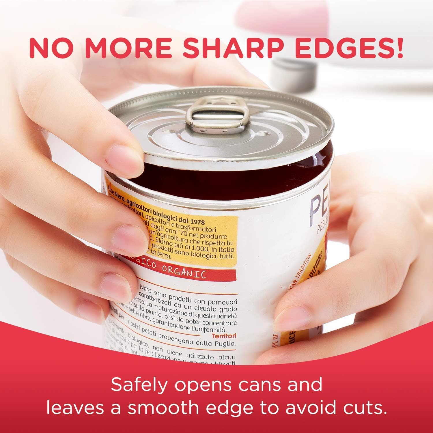 Automatic Electric Can Opener: One-Touch Operation, Smooth Edge, Battery Powered
