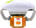 Electric Jar Opener - Automatic Hands-Free Kitchen Gadget for Sealed Jars (White)