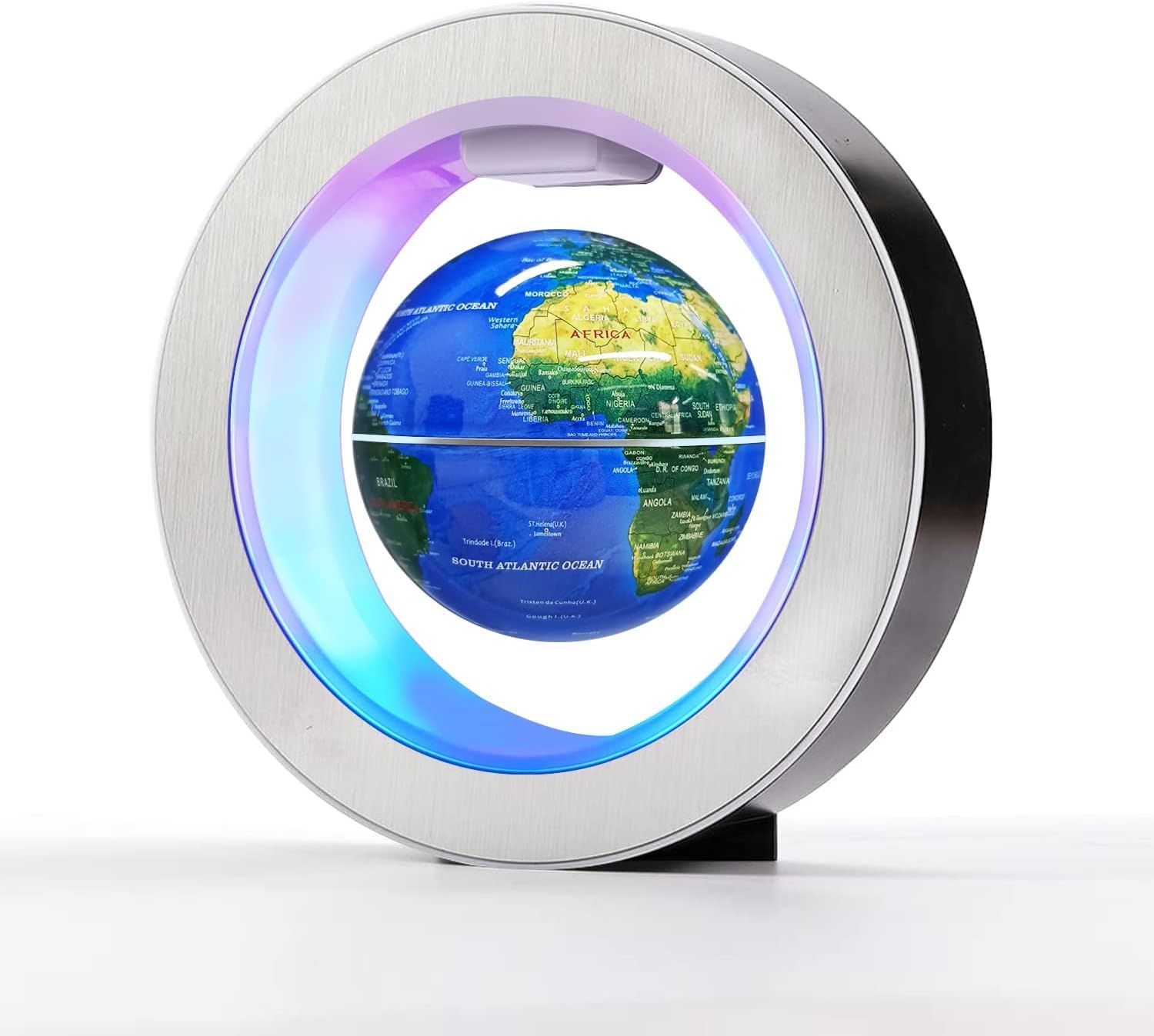 Magnetic Levitation Floating Globe with LED Lights - 4 Inch Educational Desk Decor