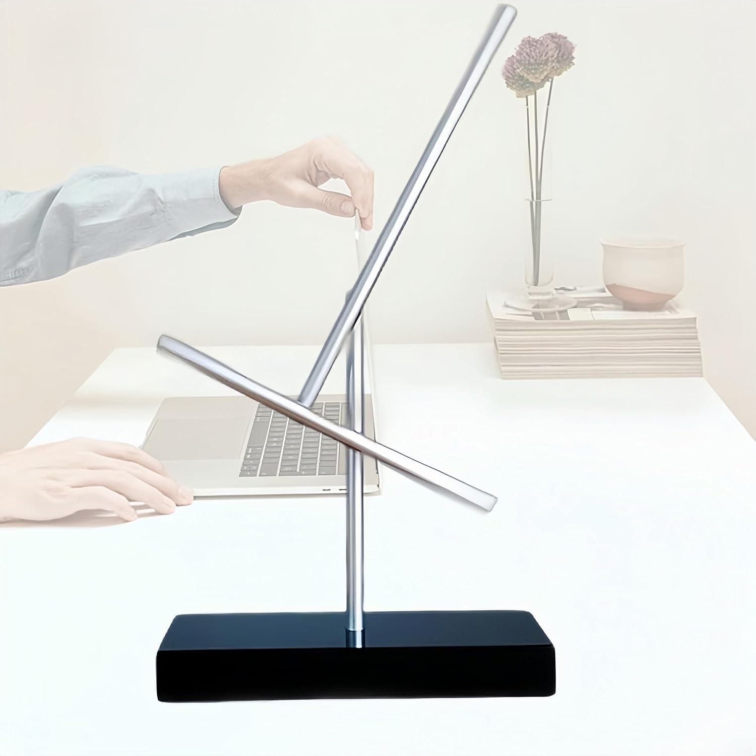 Kinetic Energy Sculpture Pendulum Perpetual Motion Desktop Ornament Silent Metal Desk Toy