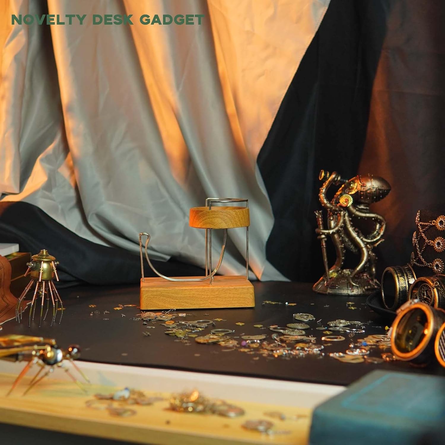Electromagnetic Perpetual Motion Machine, Kinetic Art Device with Low Noise, Educational Physics Gadget