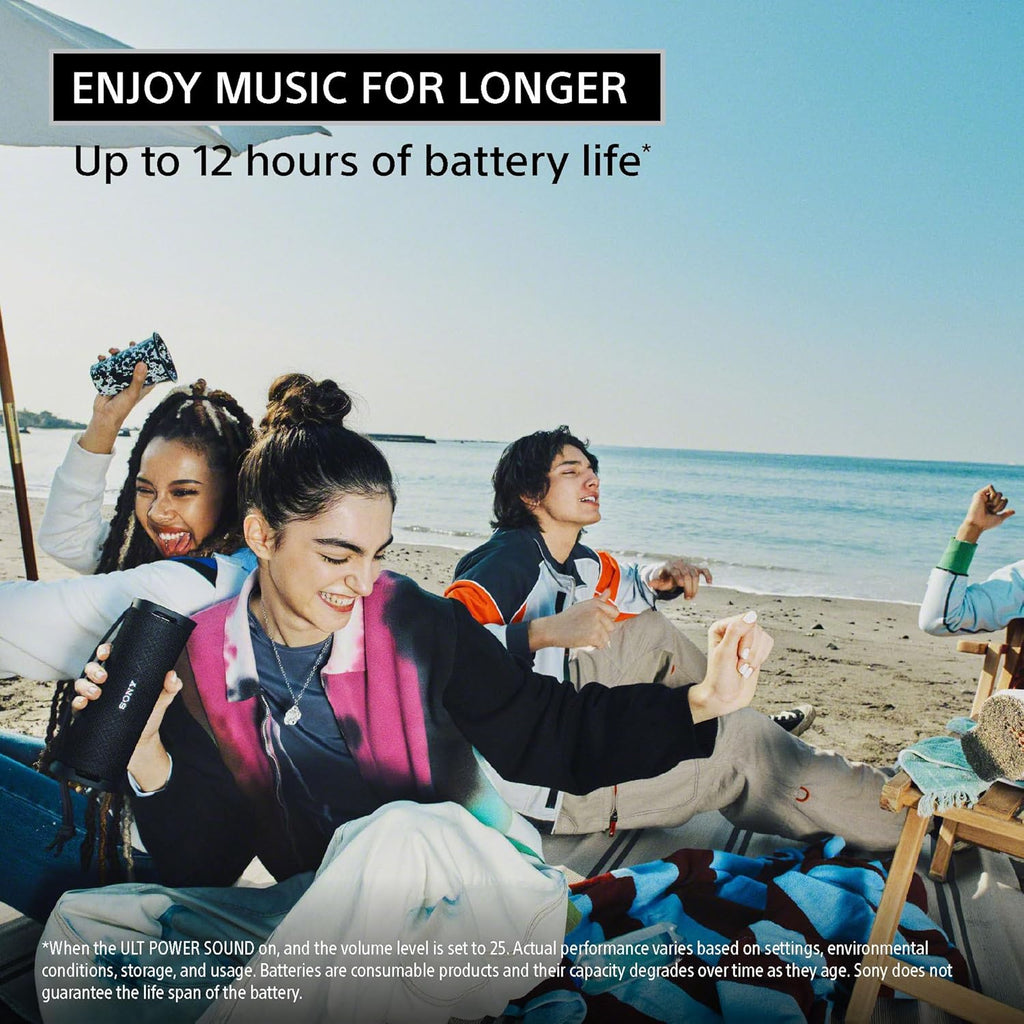 Sony ULT Field 1 Waterproof Bluetooth Speaker | Enhanced Bass | 12h Battery | IP67 Dustproof Shockproof