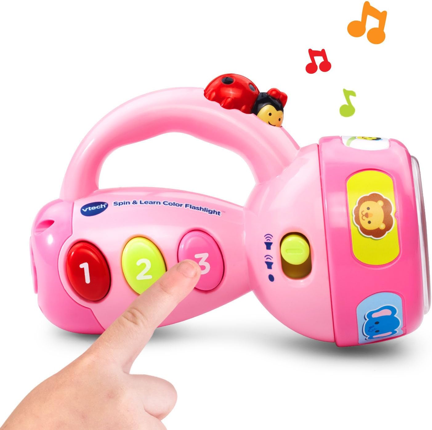 VTech Spin and Learn Color Flashlight: Educational Toy with Lights, Sounds & Songs