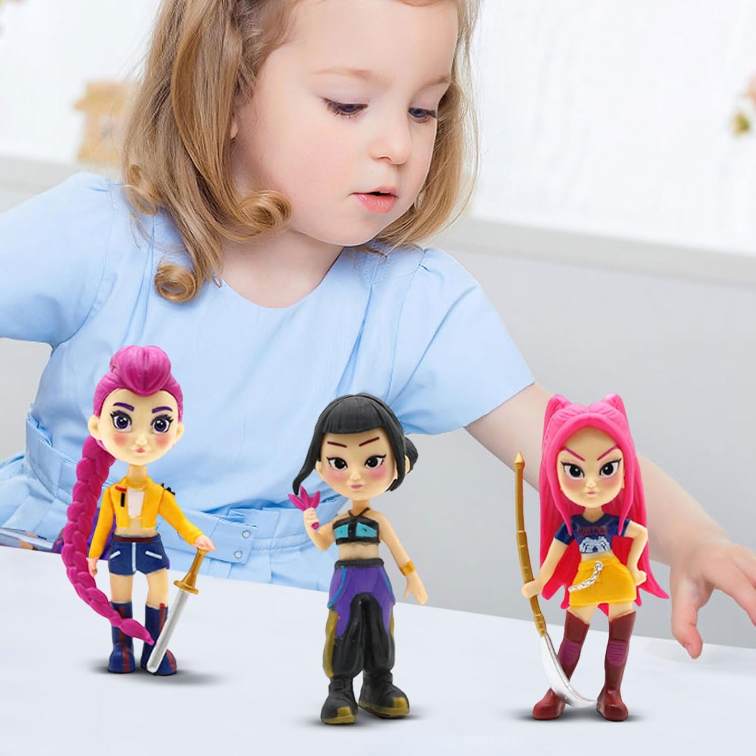 11.5'' Articulated Girl Group Doll Set with Movie-Accurate Outfits, Premium Collectible Action Figures