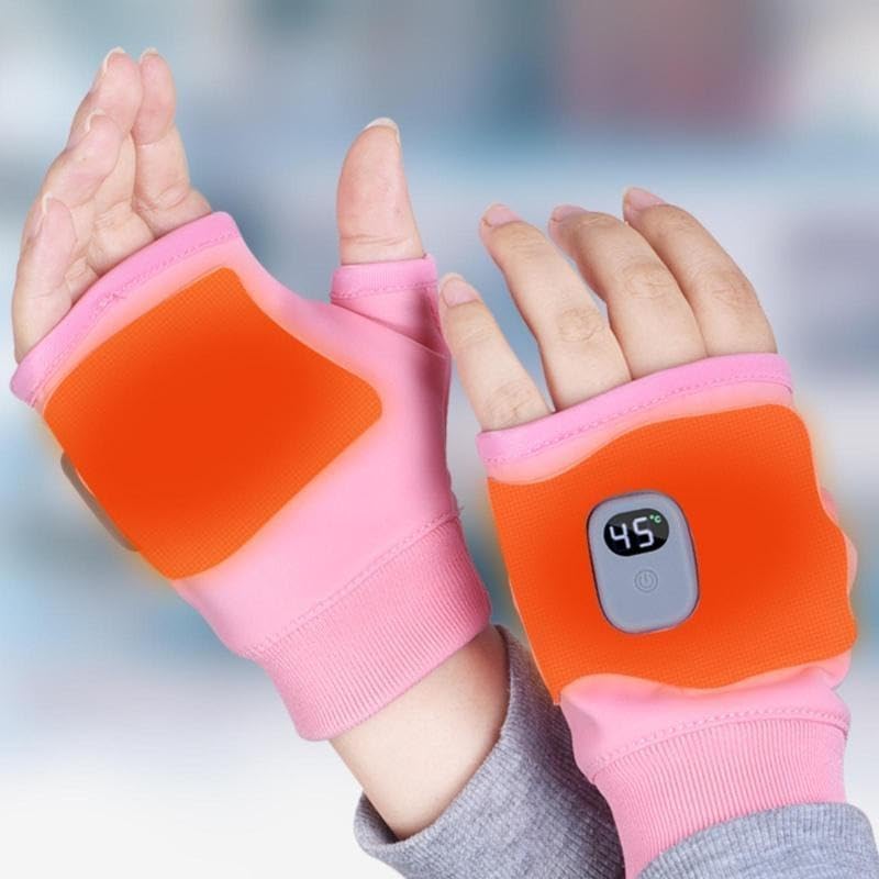 Rechargeable Heated Gloves with Digital Display, 3 Heat Settings for Home & Outdoor Use
