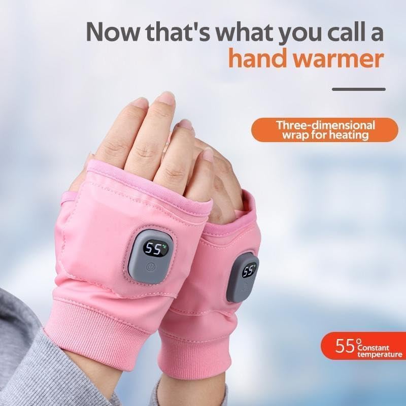 Rechargeable Heated Gloves with Digital Display, 3 Heat Settings for Home & Outdoor Use