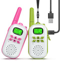 Rechargeable Kids Walkie Talkies 2-Pack, Long Range Two-Way Radios for Outdoor Play