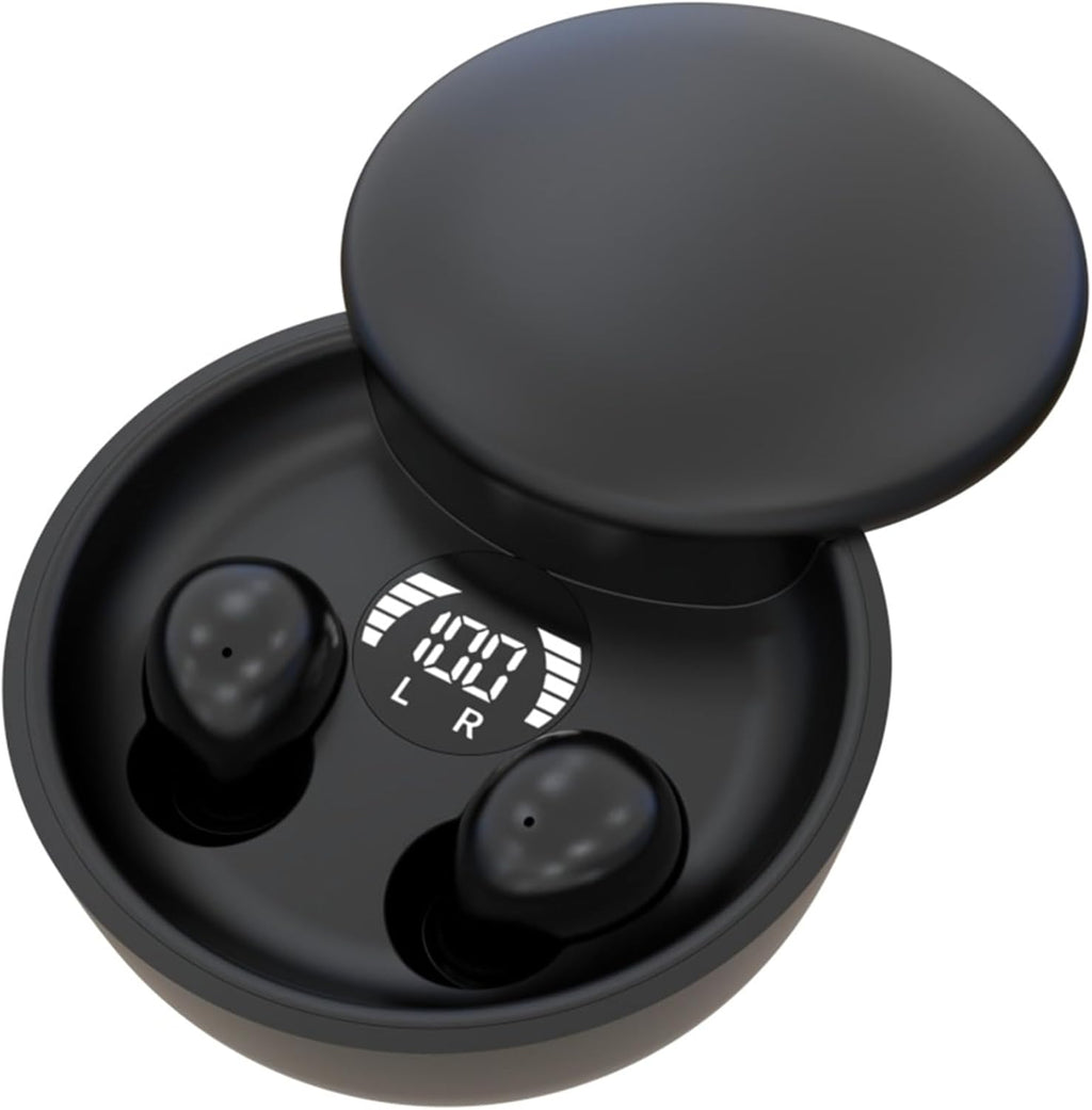 Digital Mini Invisible Bluetooth 5.4 Earbuds, Noise Cancelling Wireless Earphones with 8H Battery IPX6 Waterproof