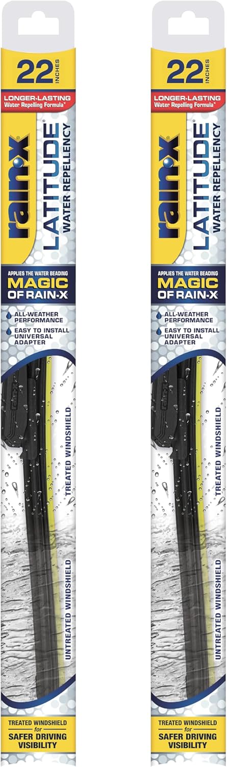 22-Inch 2-in-1 Water Repellent Wiper Blades, Pack of 2, with Advanced Beam Technology