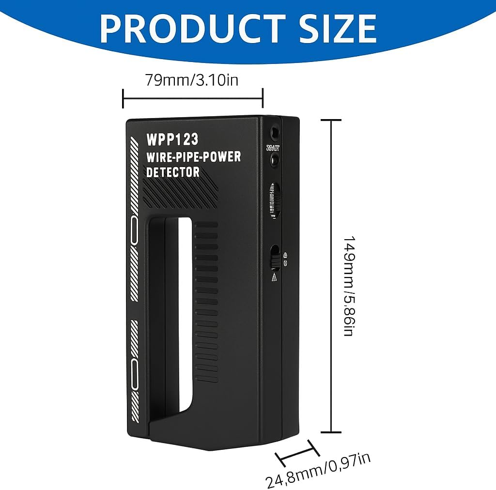 High-Sensitivity Wall Scanner & Metal Detector - Detects Pipes, Wires & Studs