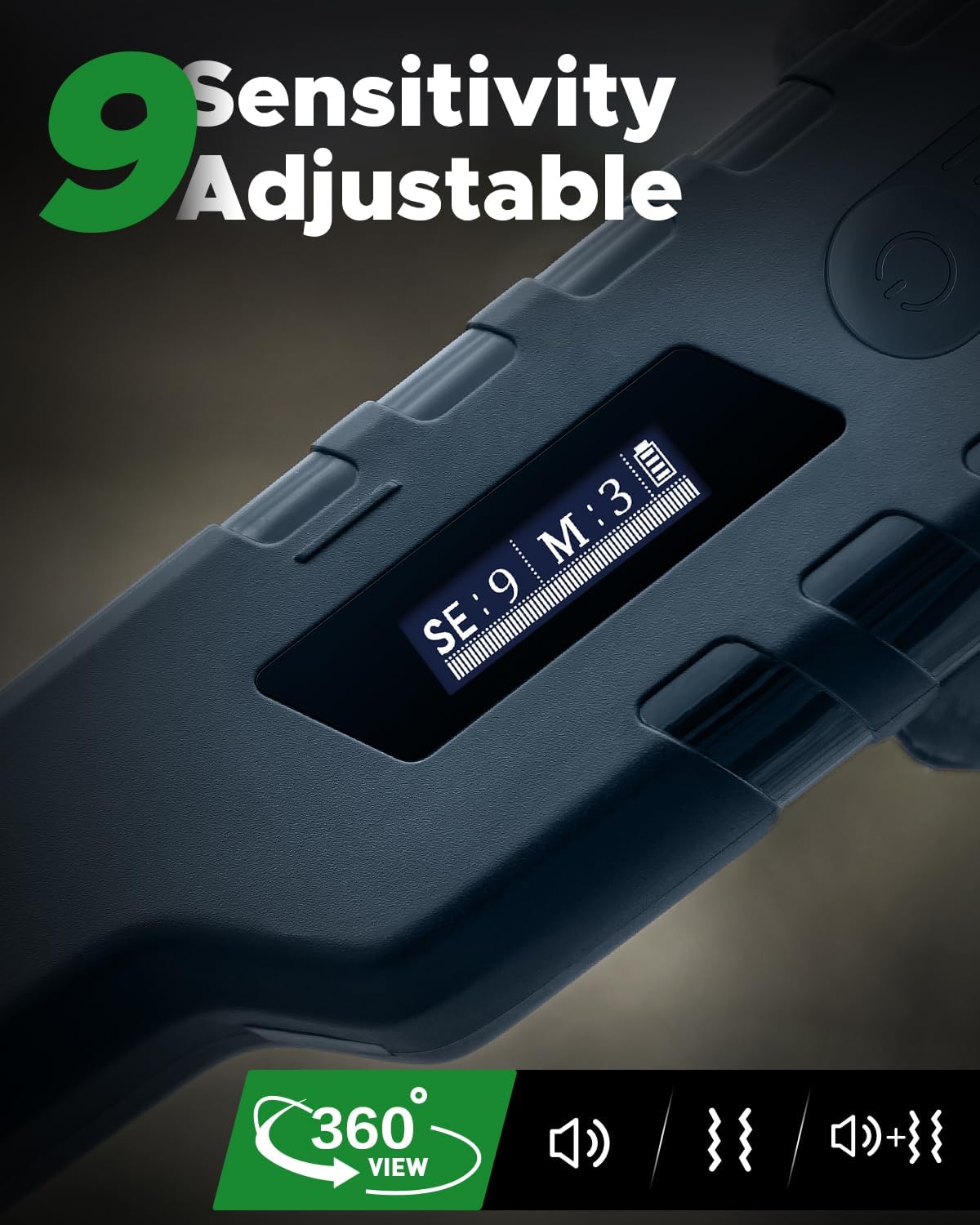 Waterproof Handheld Metal Detector Pinpointer with Superhet Technology & Adjustable Sensitivity