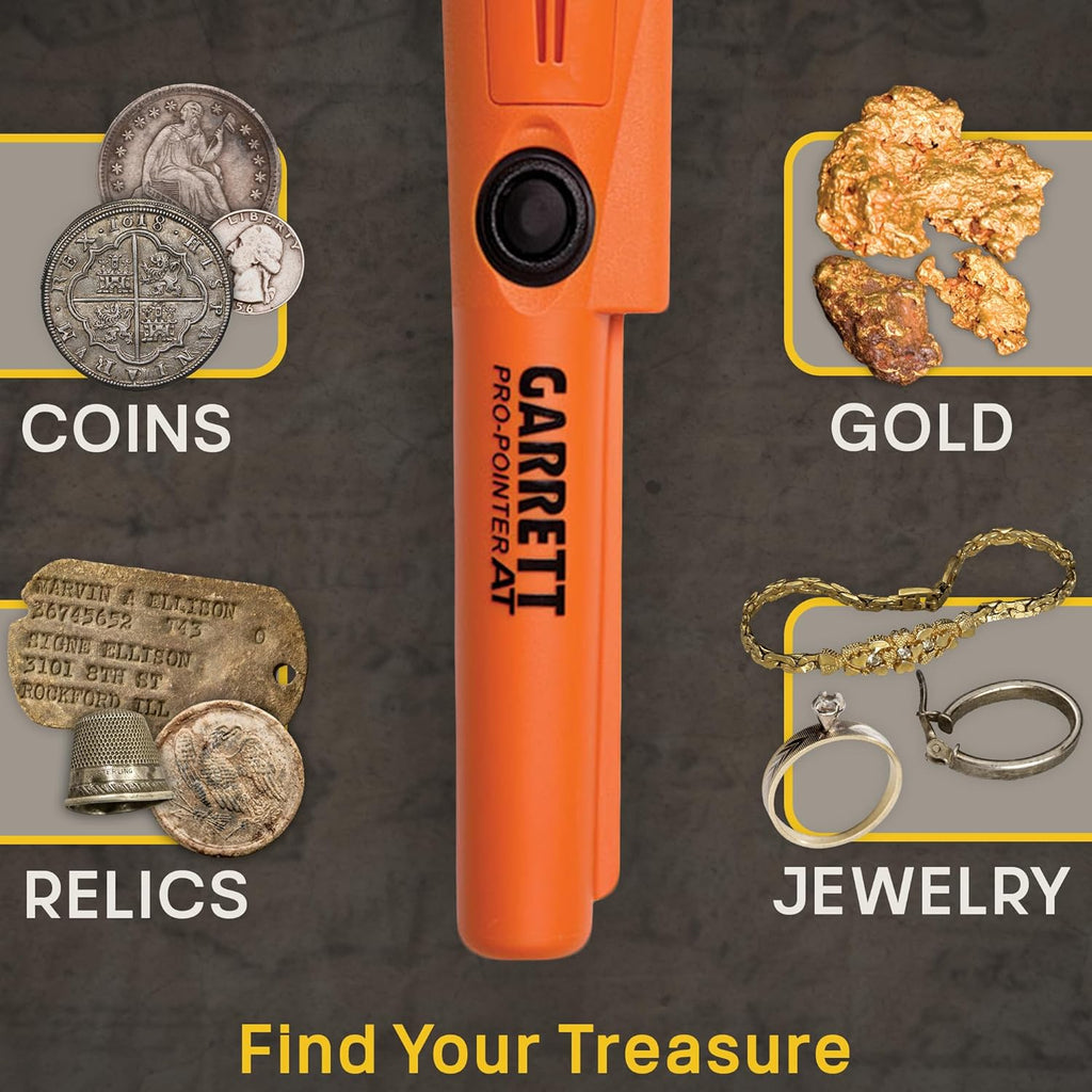 Waterproof Pinpointer Metal Detector for Adults, All-Terrain Use, Made in USA