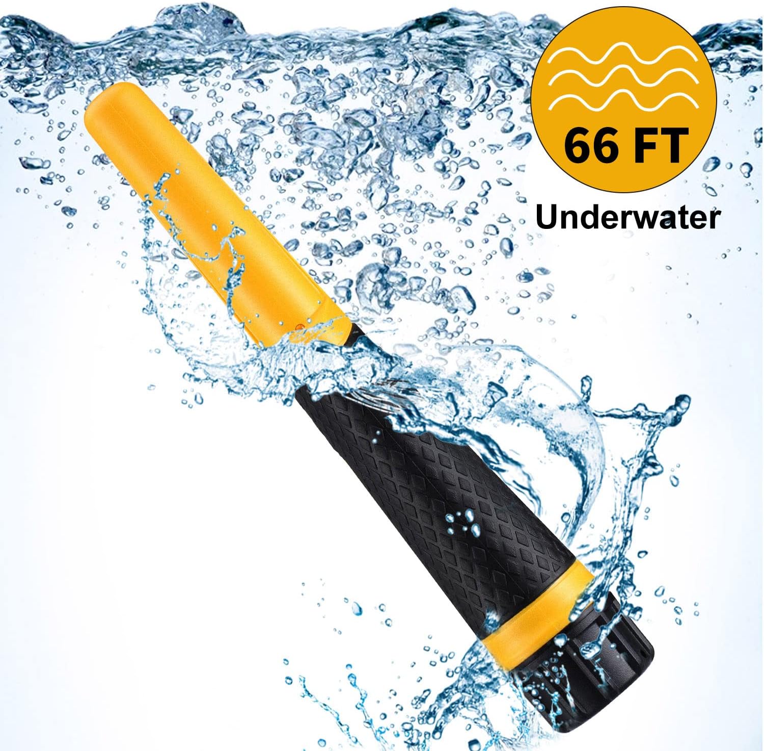 Waterproof Metal Detector Pinpointer: 5" Detection Depth, 360° Scanning, 3 Alert Modes for Adults & Kids