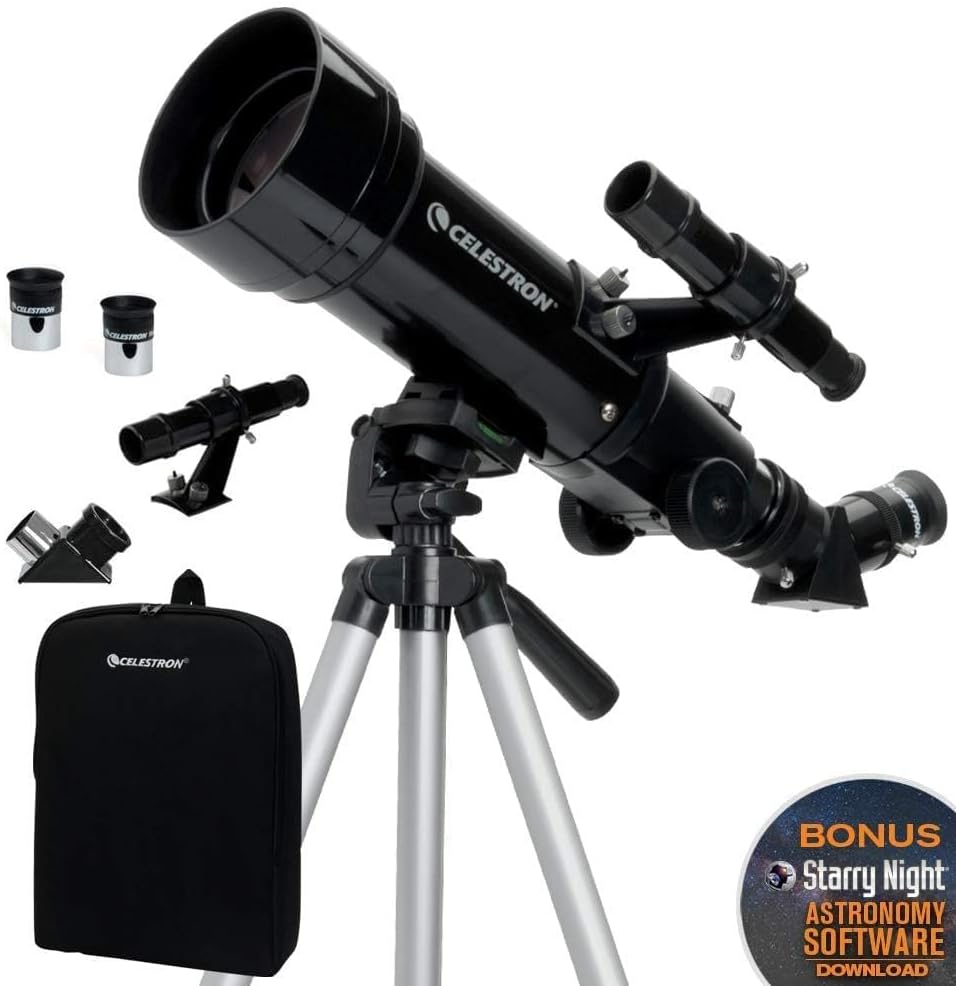Travel Scope 70 Portable Refractor Telescope – 70mm Aperture with Tripod & Backpack