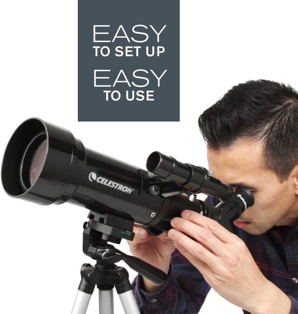 Travel Scope 70 Portable Refractor Telescope – 70mm Aperture with Tripod & Backpack