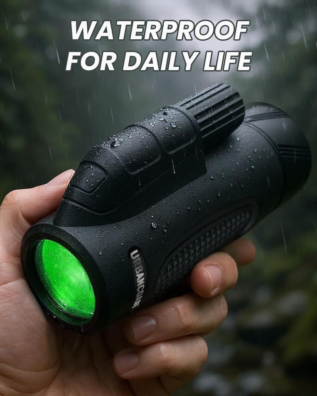 8x32 High Power Monocular Telescope - Waterproof, BAK4 Prism, FMC Lens for Outdoor Use