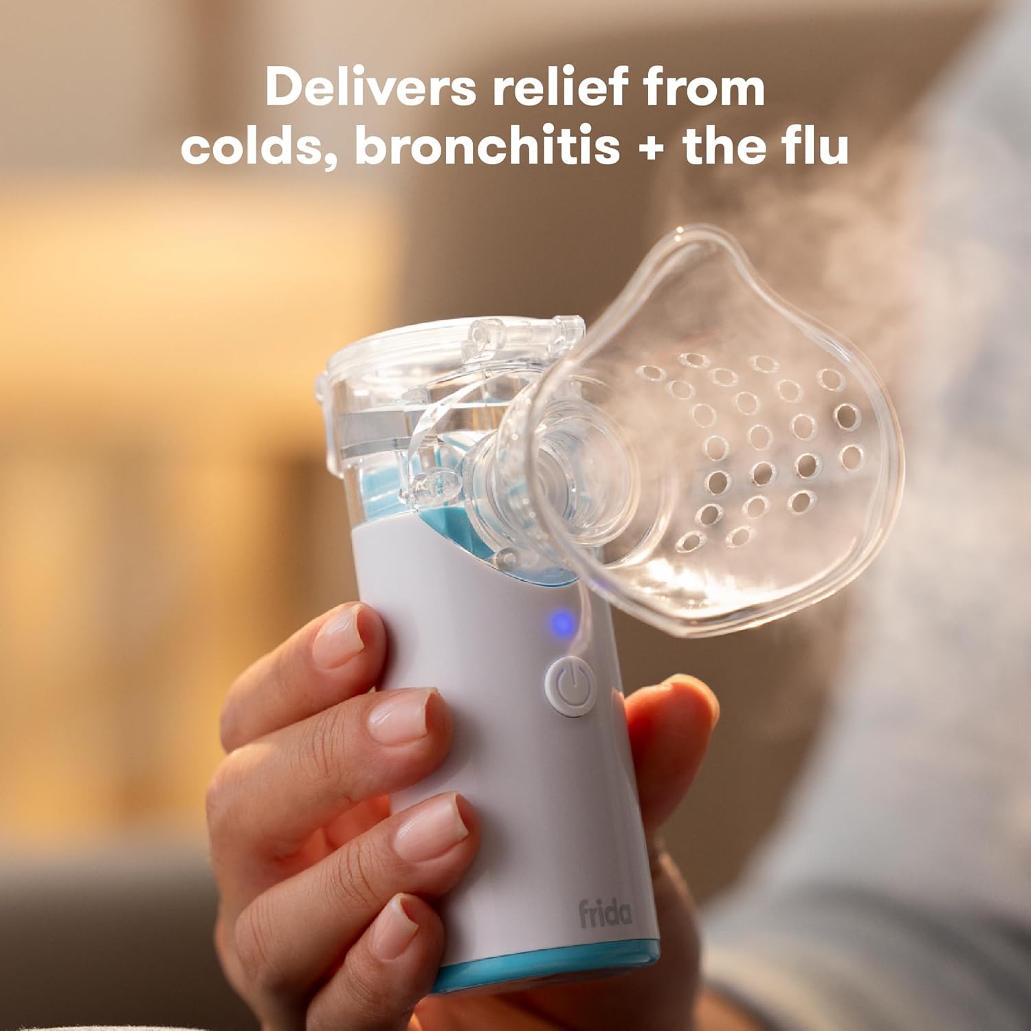 Ultra-Quiet Portable Nebulizer for All Ages with Mask & Diffuser, Cordless & Rechargeable
