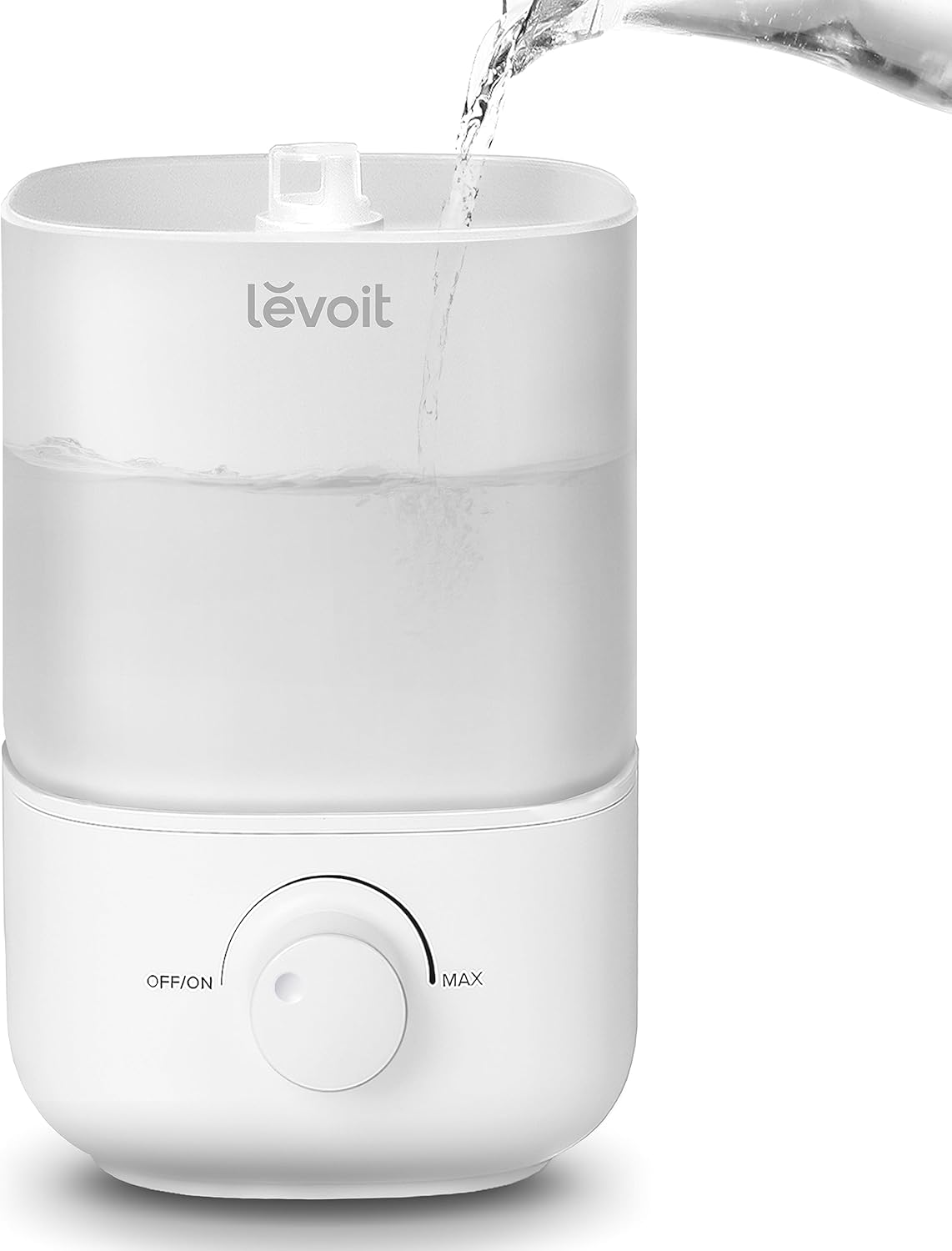 2.5L Top Fill Humidifier for Large Rooms, 28dB Quiet Cool Mist, 25H Runtime, Auto Shut-off