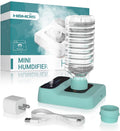 Portable Travel Humidifier with 5000mAh Battery, Quiet 23dB Operation, Auto-Off & Night Light