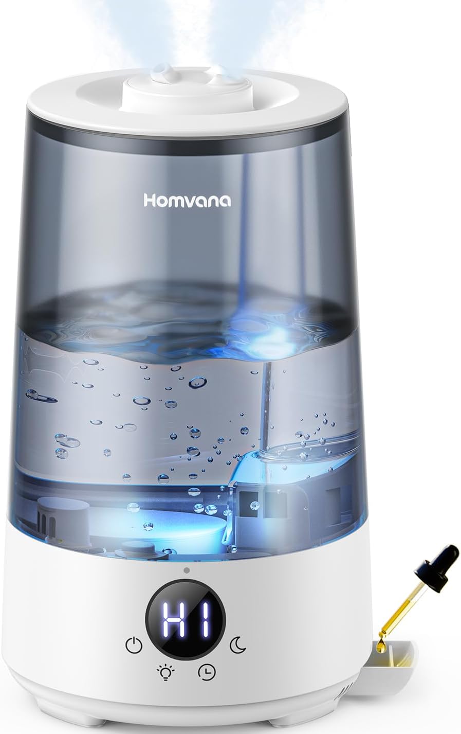 3.6L Cool Mist Humidifier with Aromatherapy & Mood Light, 34H Runtime, 23dB Quiet