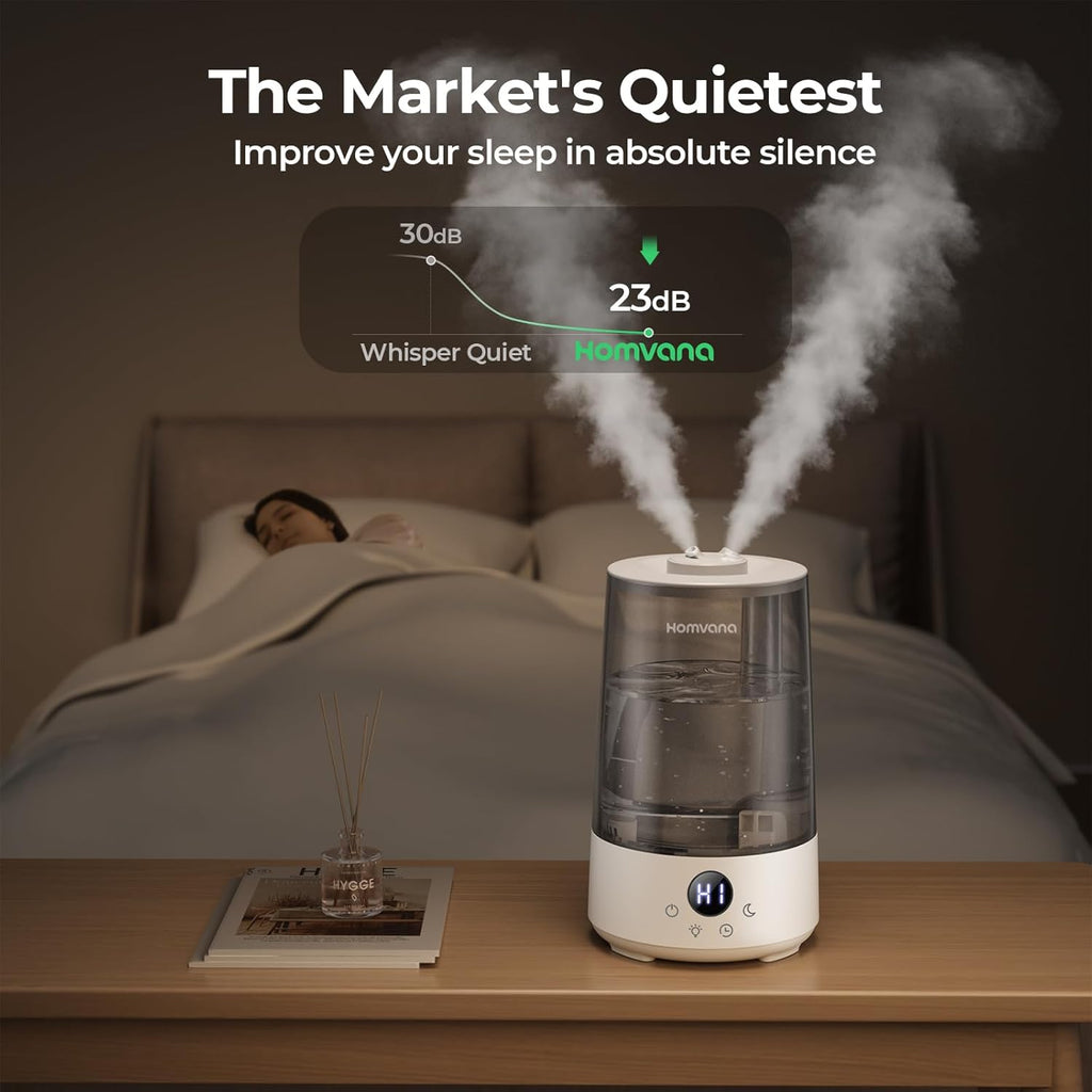 3.6L Cool Mist Humidifier with Aromatherapy & Mood Light, 34H Runtime, 23dB Quiet
