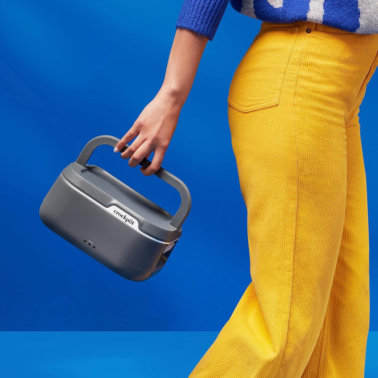 28-Ounce Mini Electric Heated Lunch Box, Portable Food Warmer for Travel & On-the-Go