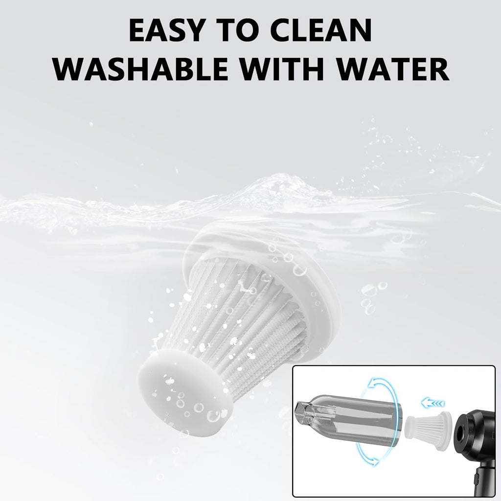 4-in-1 Handheld Vacuum with 20000PA Suction, Wireless Portable Car Cleaner & Air Blower