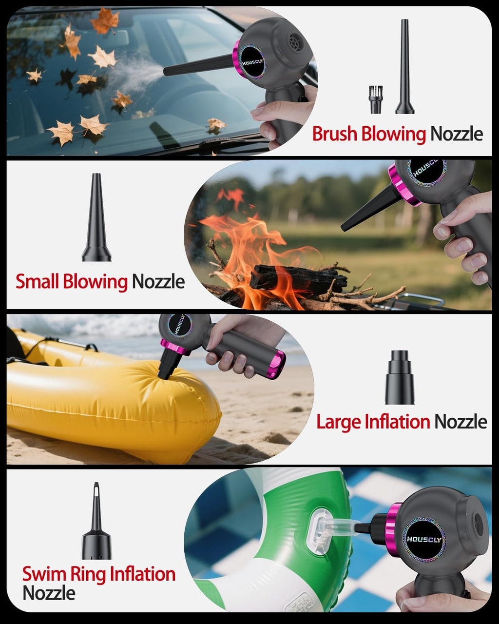 25000Pa Cordless Handheld Vacuum with 4-in-1 Functions - 40 Min Runtime