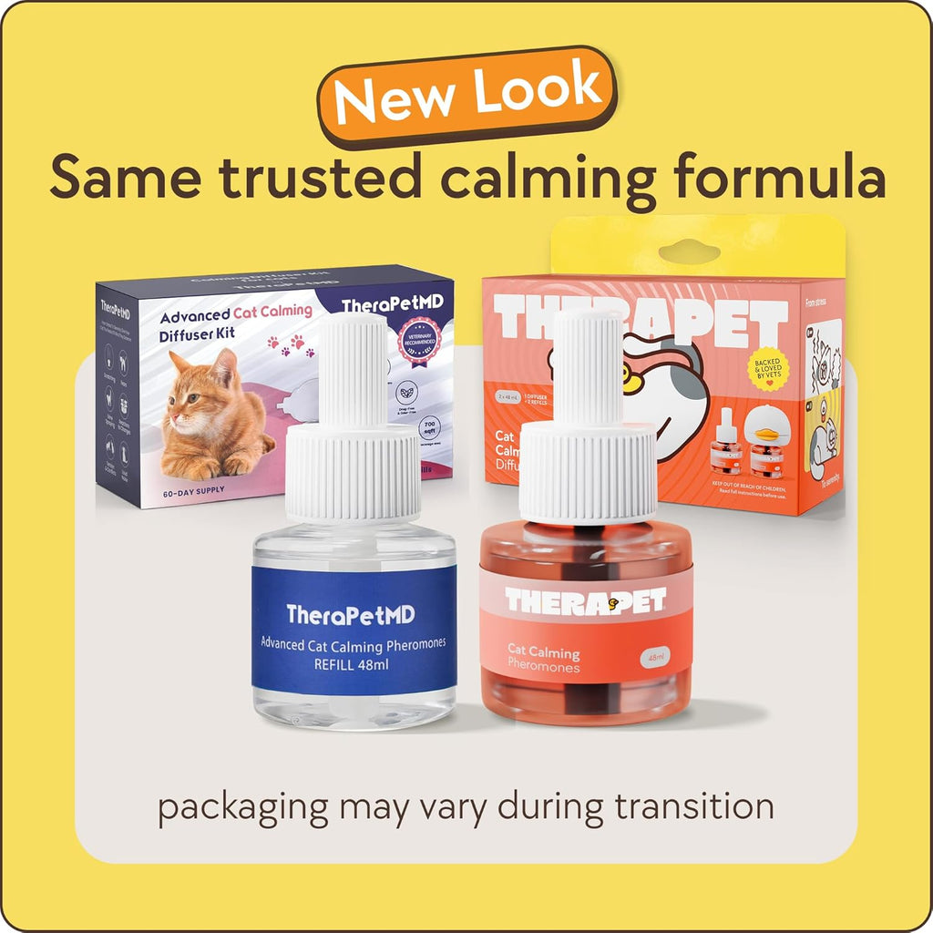 60-Day Cat Calming Diffuser with Refill - Reduces Stress, Spraying & Fighting