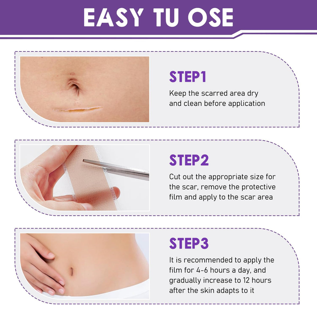Hyaluronic Acid Silicone Scar & Wrinkle Tape for All Skin Types