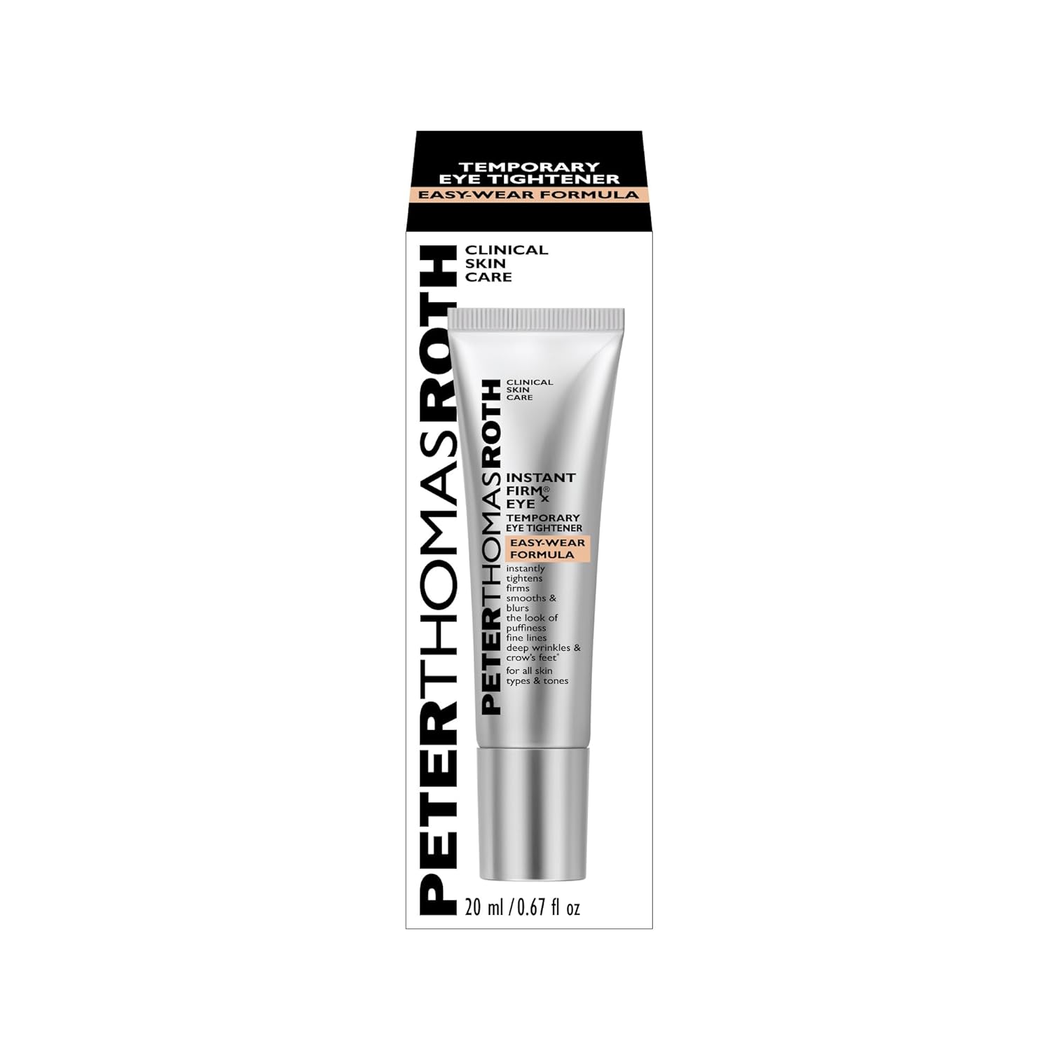 Instant Eye Tightener with Easy-Wear Formula for Temporary Firming