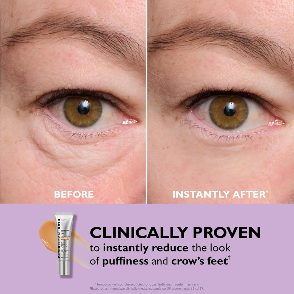 Instant Eye Tightener with Easy-Wear Formula for Temporary Firming