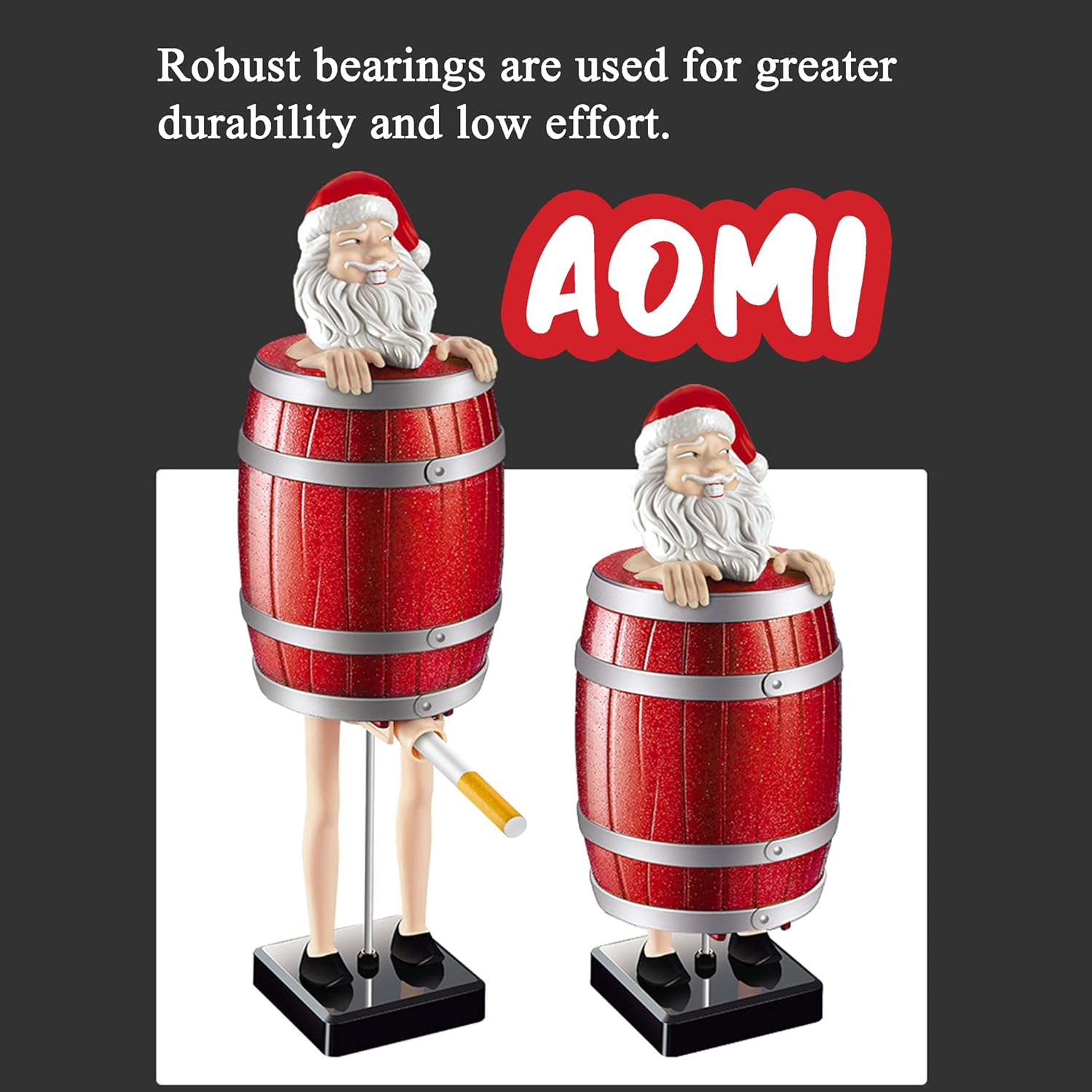 Funny Santa Cigarette Dispenser Pop Up Box, Automatic Prank Toy Gift for Men