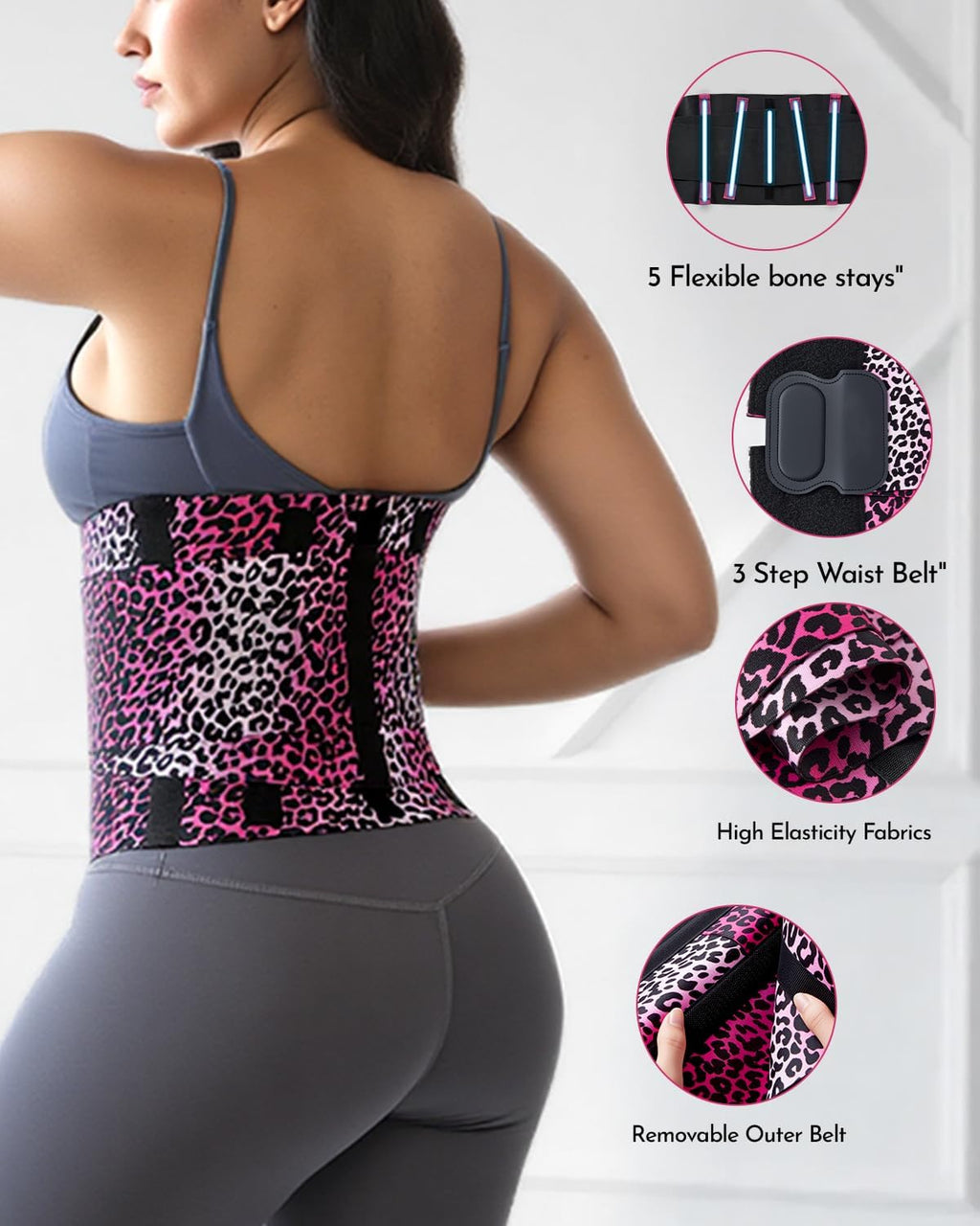 Women's Triple Wrap Waist Trainer with Tummy Control for Workouts and Daily Wear