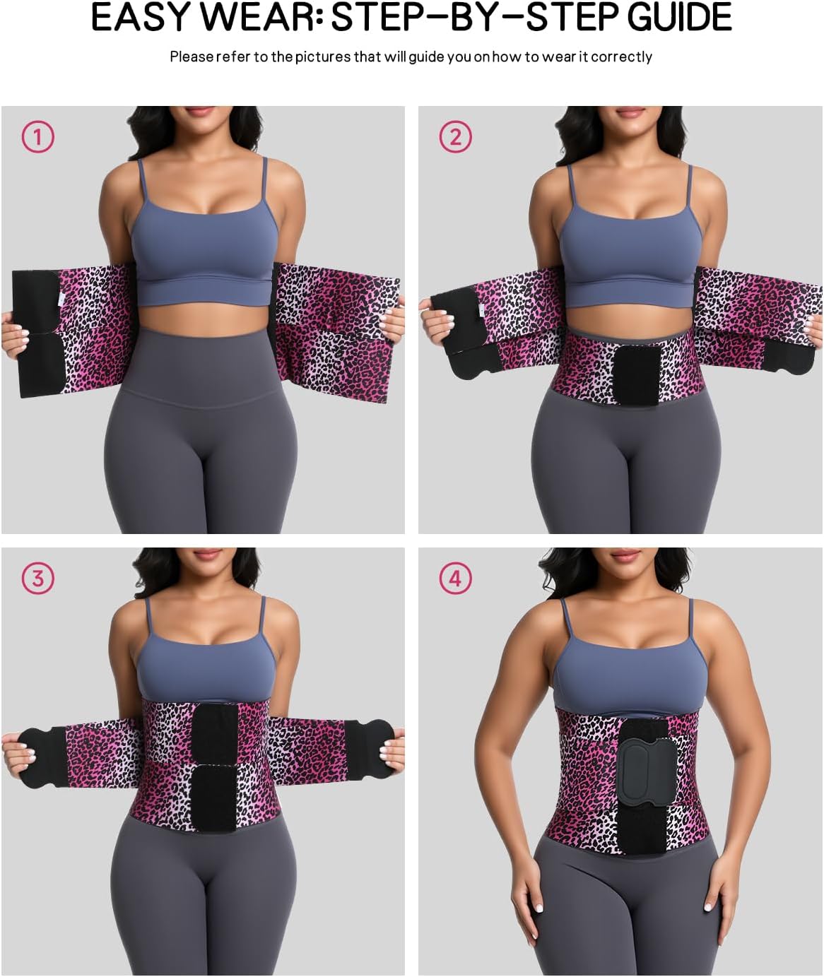 Women's Triple Wrap Waist Trainer with Tummy Control for Workouts and Daily Wear