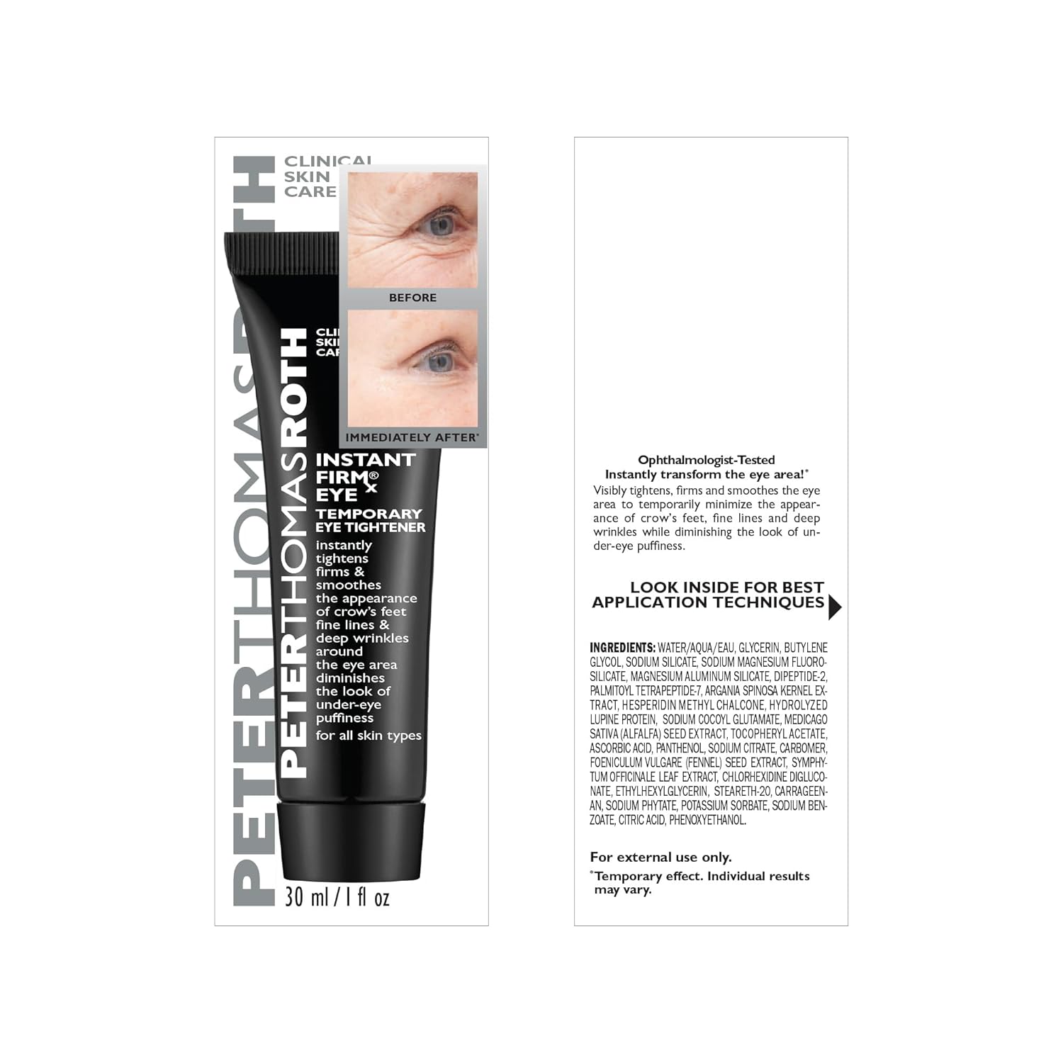 Instant Eye Tightener for Fine Lines, 1 oz - Temporary Firming Treatment