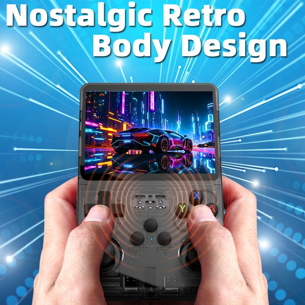 Handheld Game Console with 3.5-inch IPS Screen, 3200mAh Battery, Open Source System