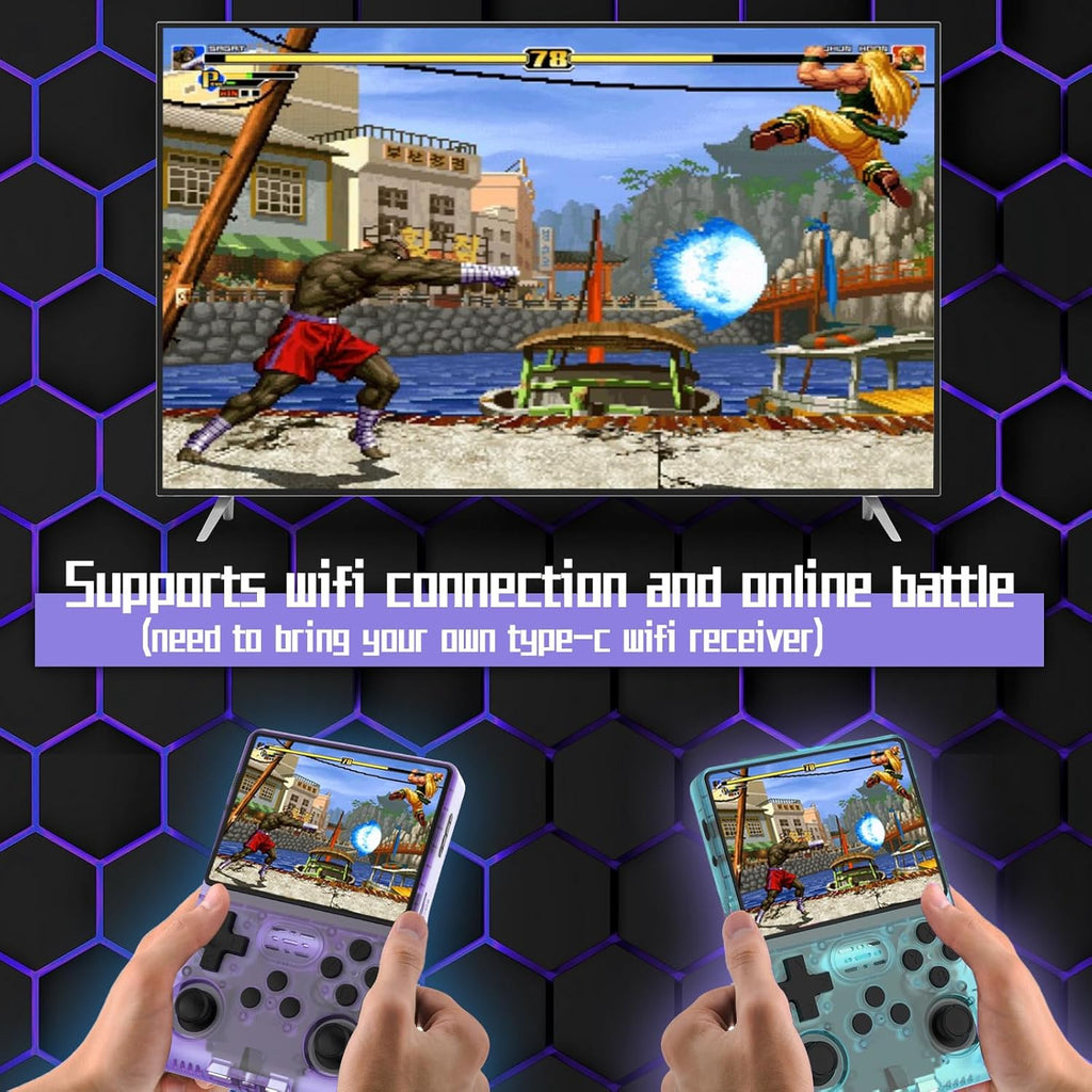 3.5 Inch IPS Retro Game Console with 30000 Preloaded Games, 10-Hour Battery Life