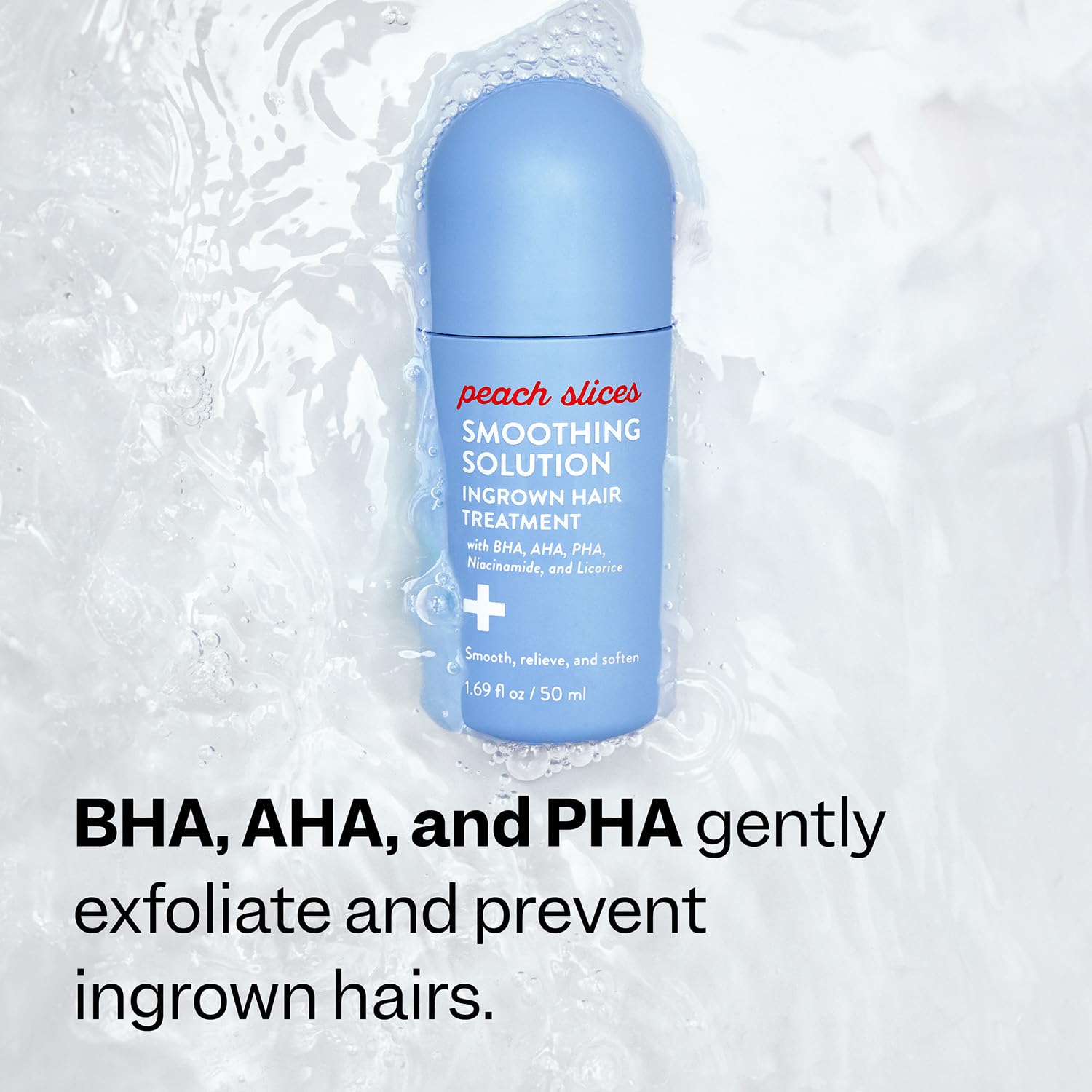 Ingrown Hair Treatment Roller with BHA, AHA & Niacinamide - 1.69 oz Vegan Solution