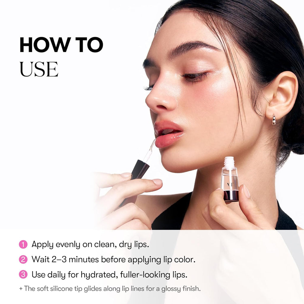 Instant Plumping Lip Gloss with High-Shine Finish, 0.15 oz Transparent Formula