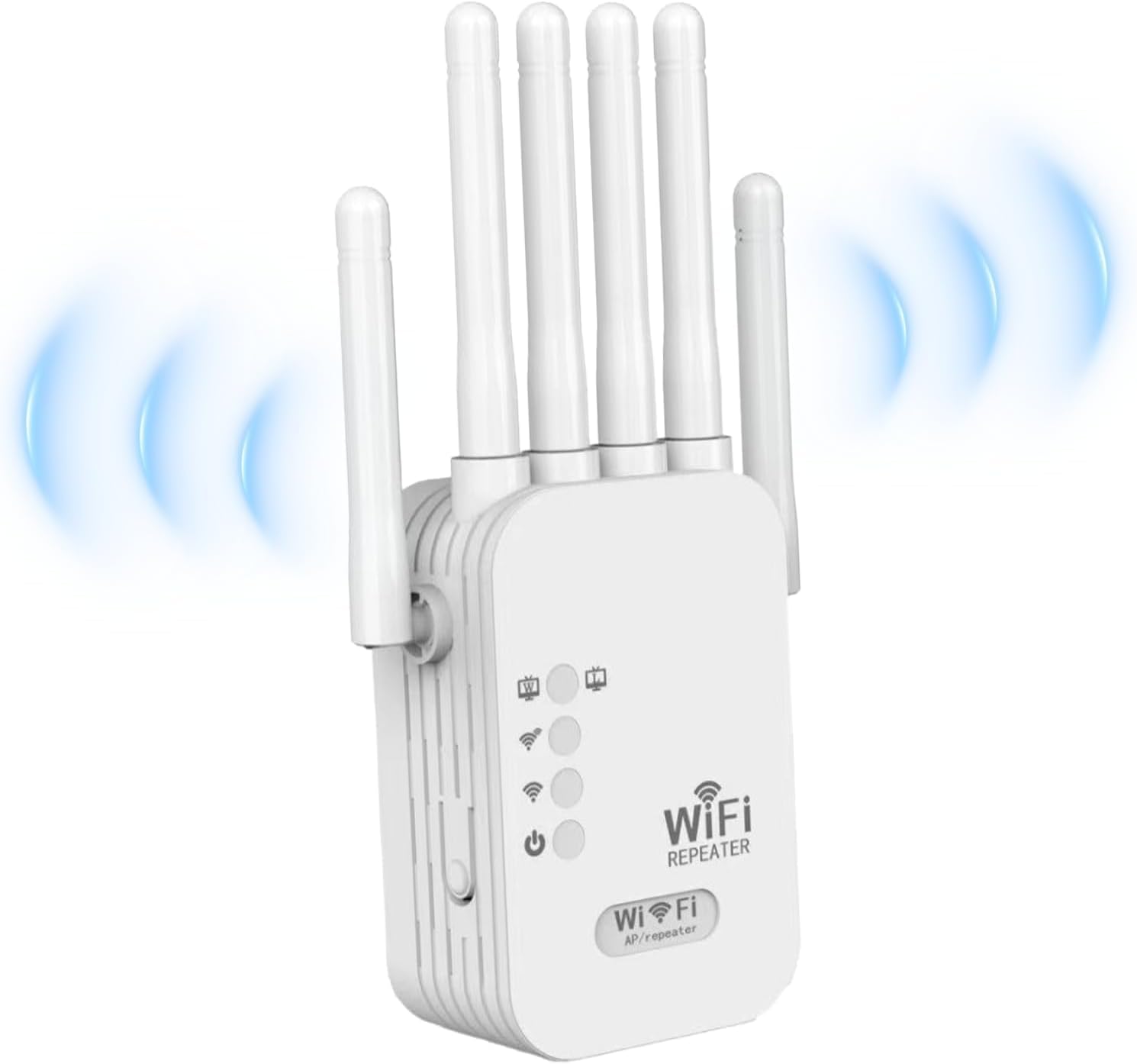 1200Mbps WiFi Extender with Ethernet Port, Dual Band 5GHz/2.4GHz, Covers 9800 Sq.ft for 60 Devices