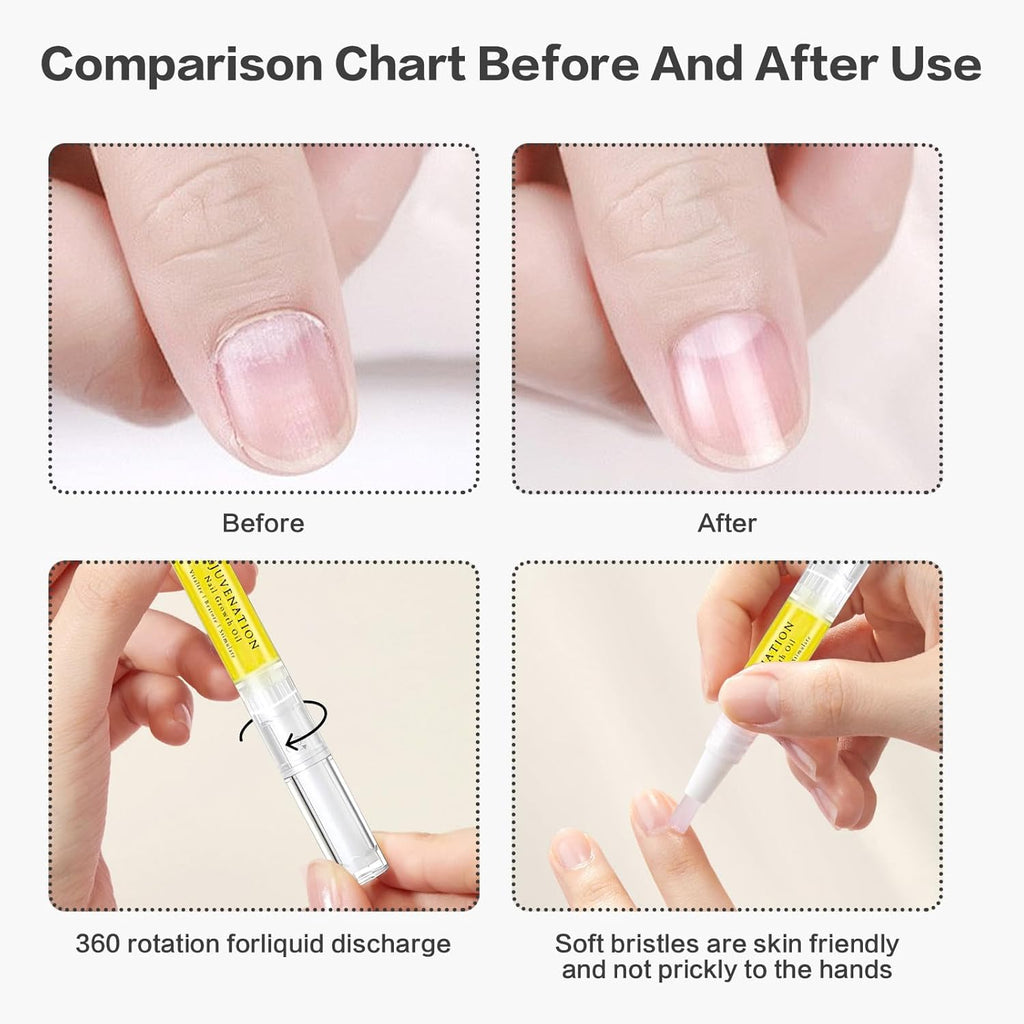 Nail Growth & Repair Oil Pen - 3 Pack for Stronger, Healthier Nails